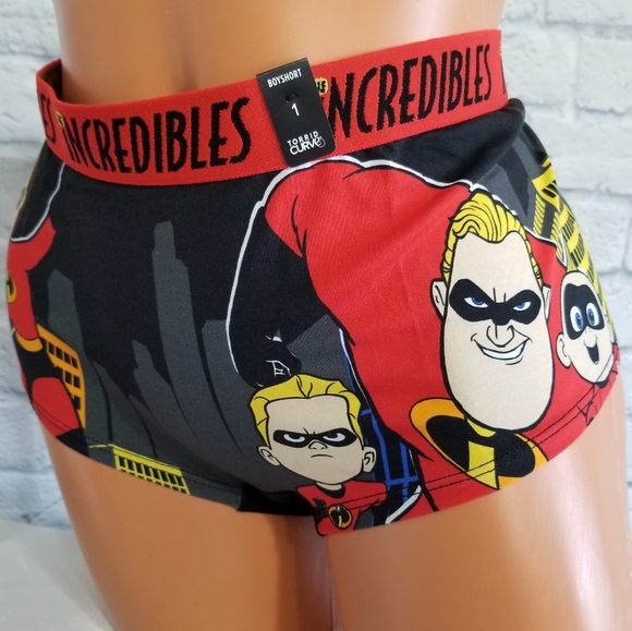 Torrid Incredibles Superhero Family Pixar Disney Boyshort Panty New 1X - Picture 5 of 12